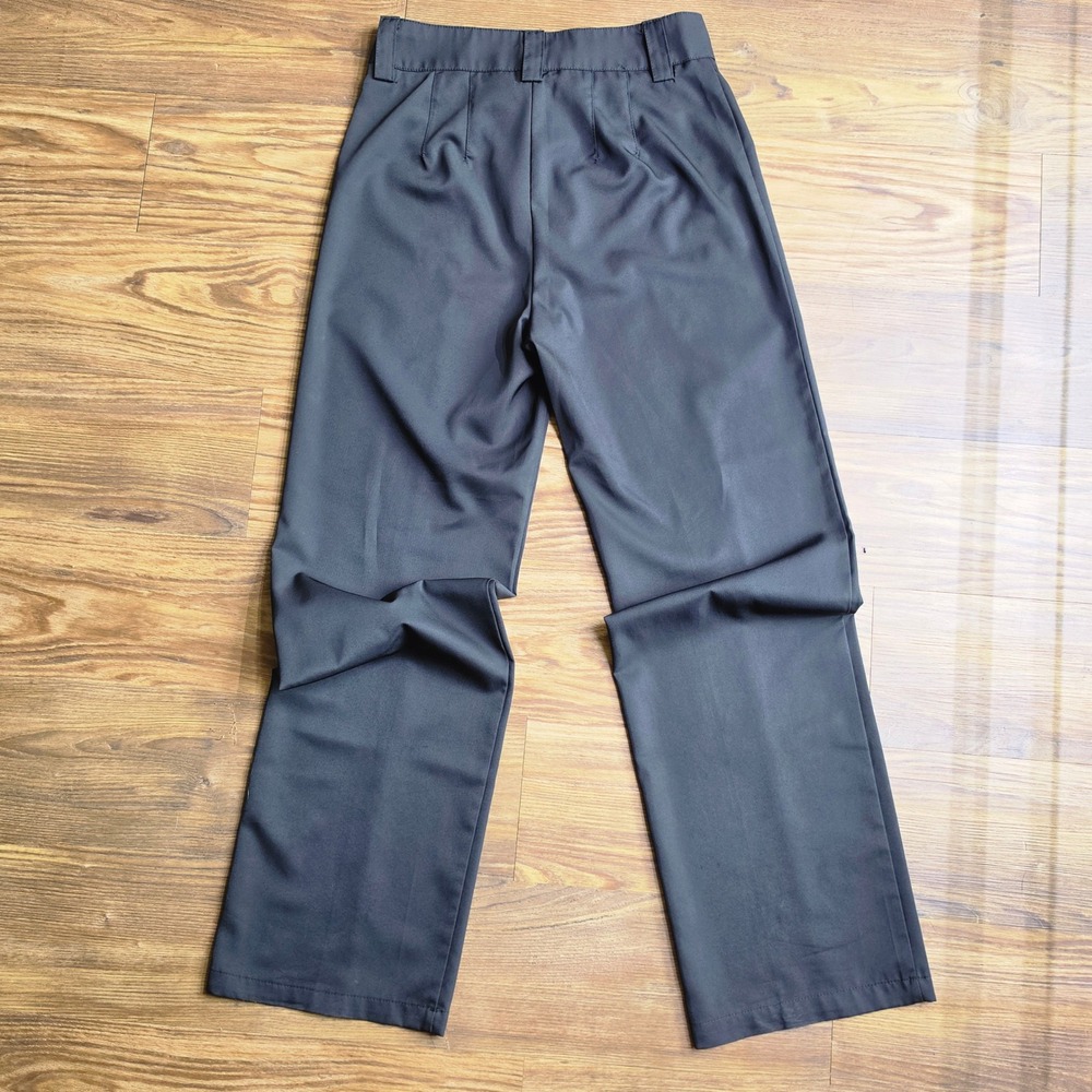 SHEIN Womens Black High Waisted Straight Leg Seam Front Trousers Size S - Picture 2 of 8